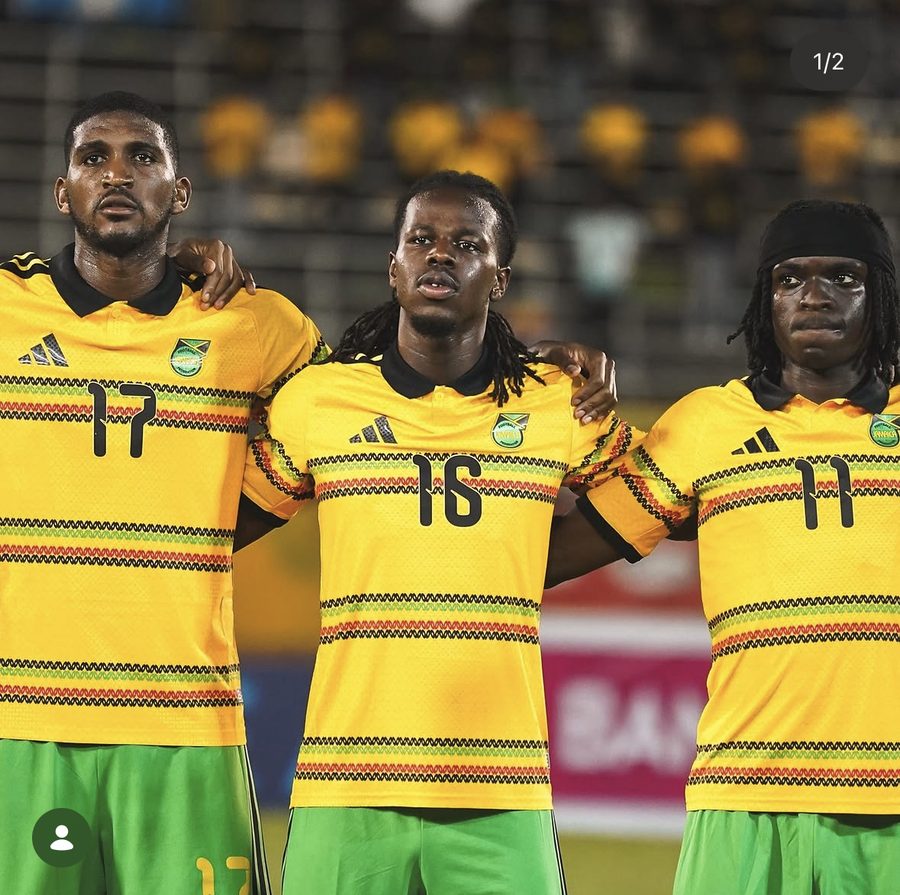 Blackpool FC post featuring Ralmar photographs of the Reggae Boyz