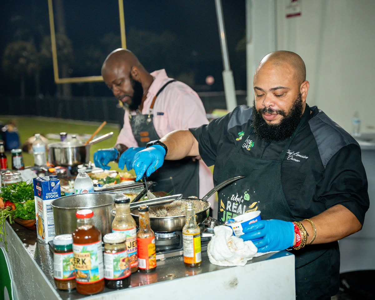 Cooking live at the Culinary Pavilion