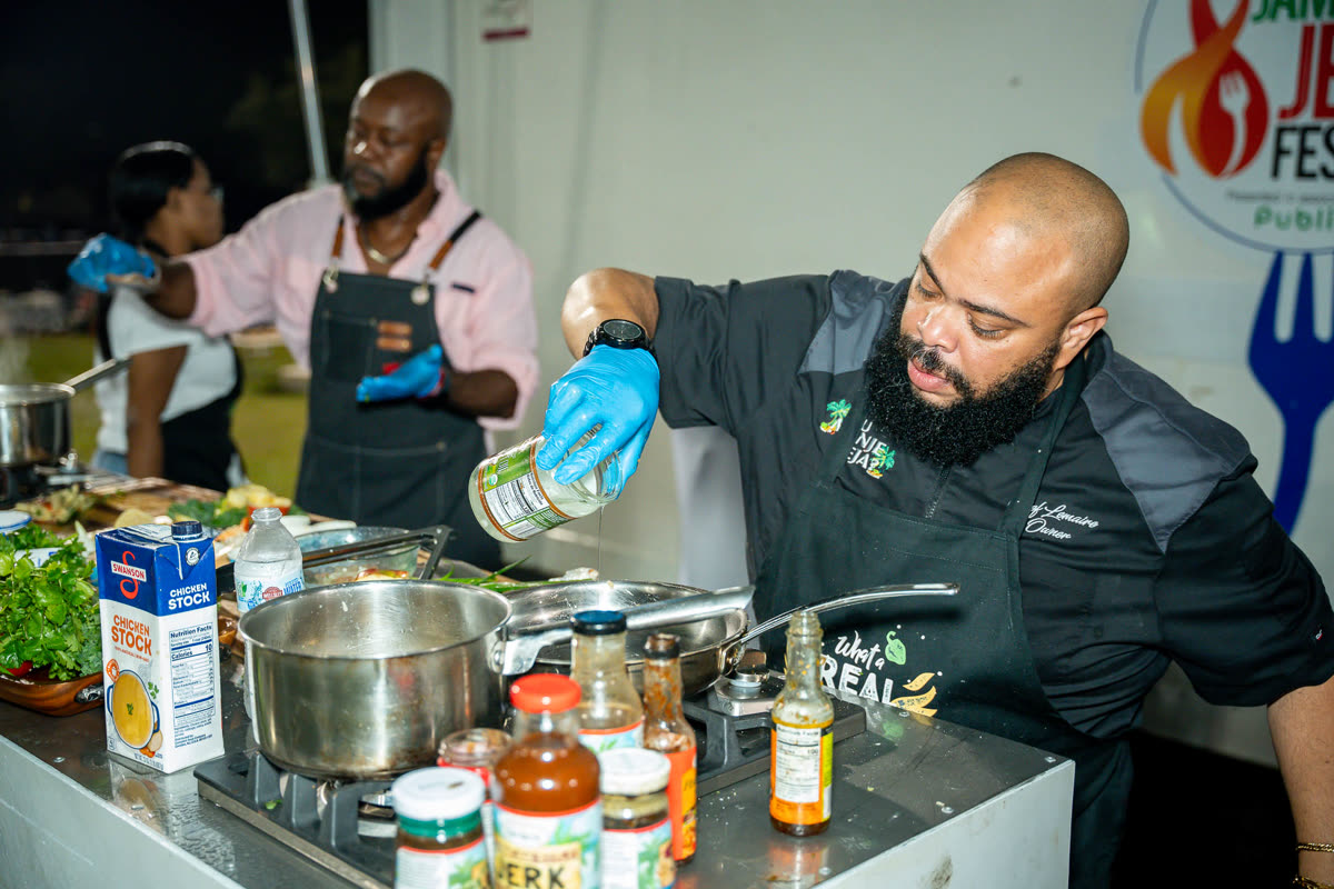Chefs at work on the culinary stage