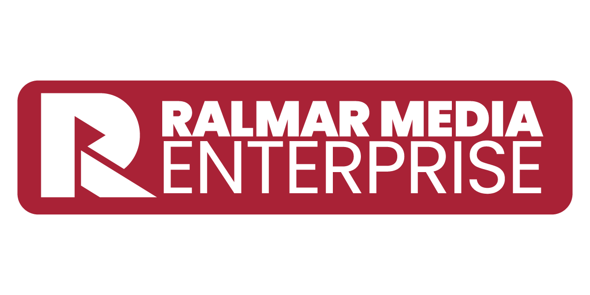 Ralmar red logo on light