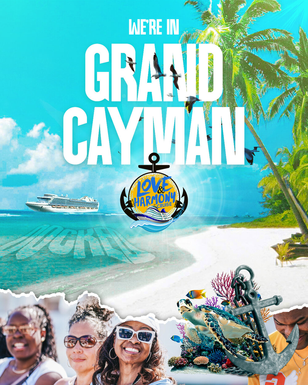 We're in Grand Cayman travel creative