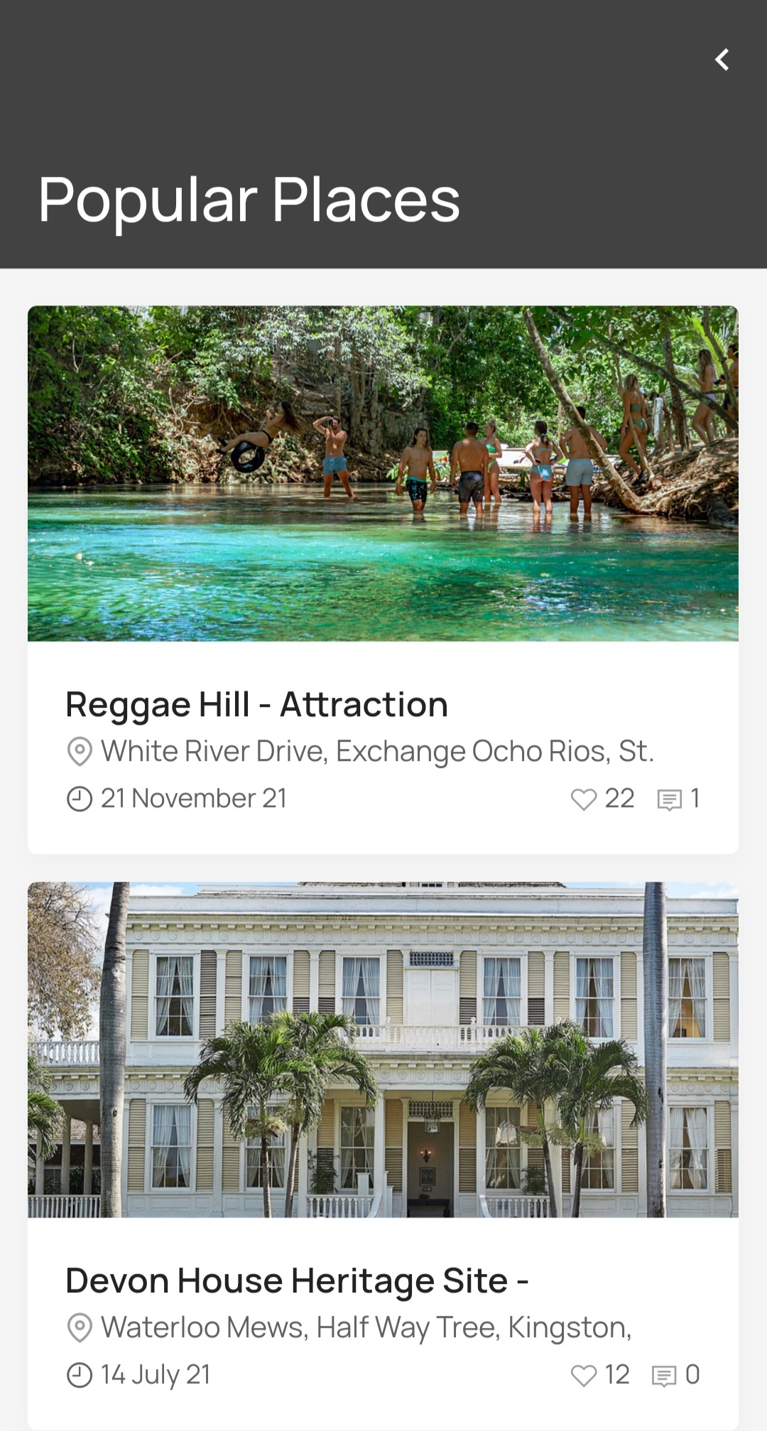 Popular Spots Screenshot