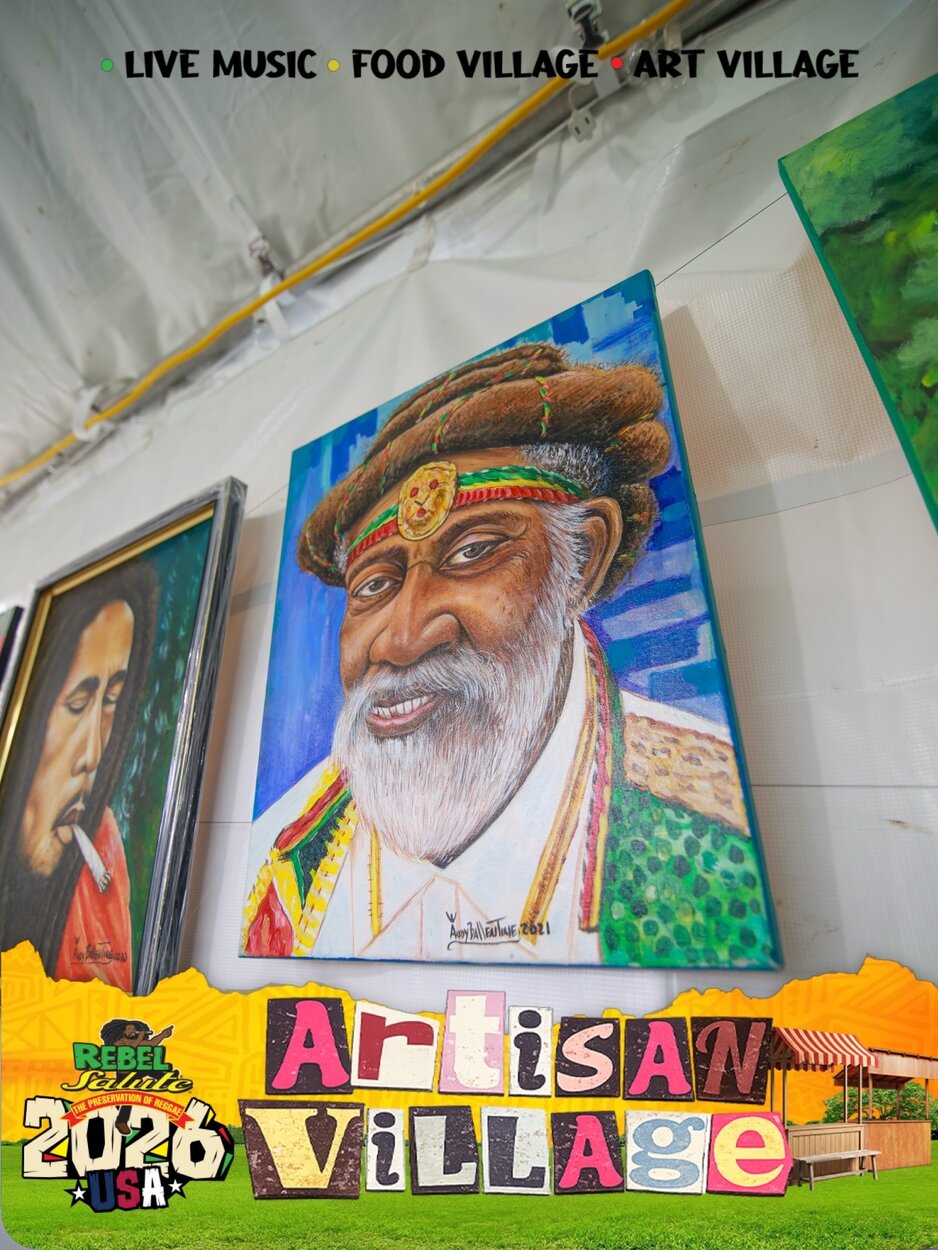 Rebel Salute Artisan Village illustrated creative