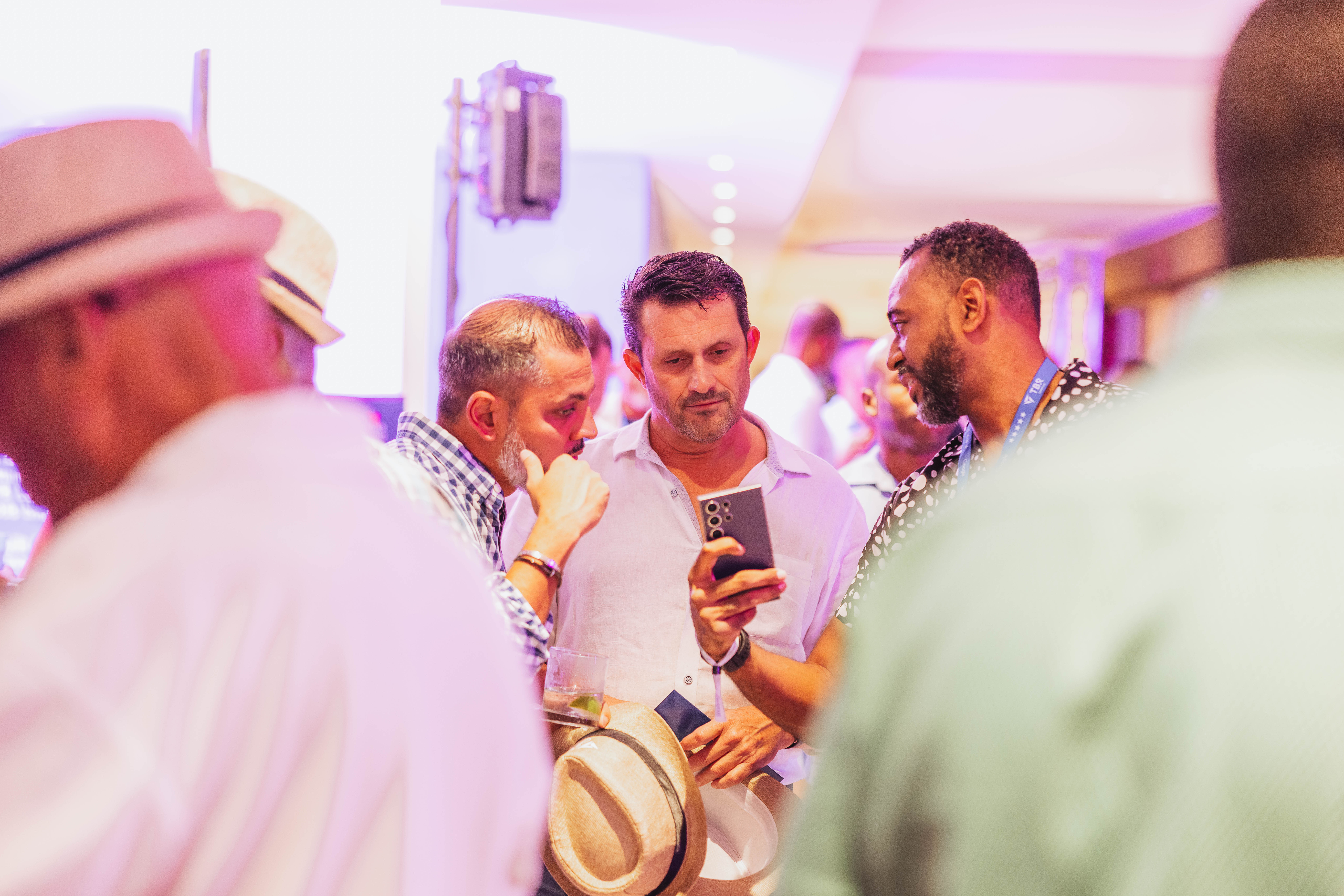 Intimate peer-to-peer networking at a TBR summit