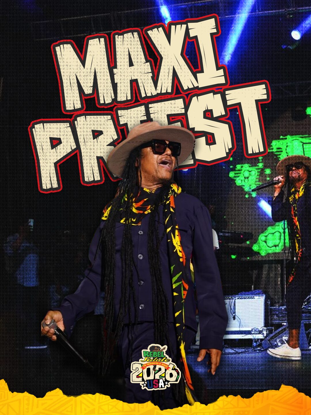 Ralmar live event social coverage — Maxi Priest at Rebel Salute USA