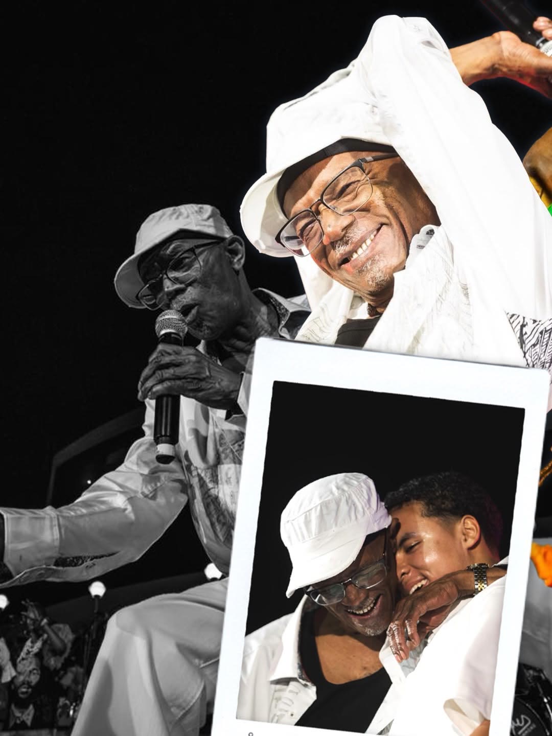 Carousel slide built from Ralmar photographs of Beres Hammond and Maxi Priest