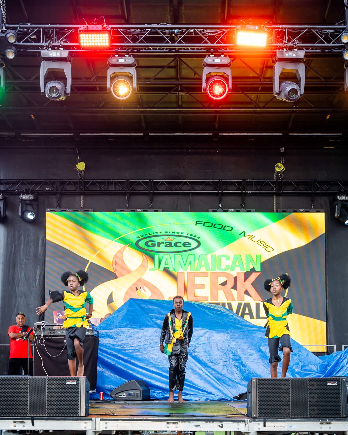 Main stage after dark